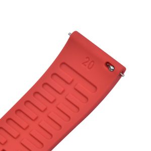 ROHS Quick Release 20mm Silicone Rubber Smart Watch Strap