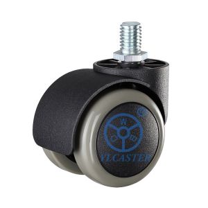 Buy cheap Green Twin Wheel Nylon Chair Casters With M10x15mm Threaded Stem Swivel Head Supplys from wholesalers