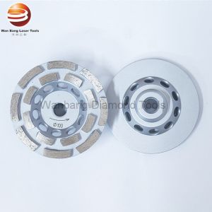 105mm / 4inch Double Row Segmented Diamond Grinding Cup