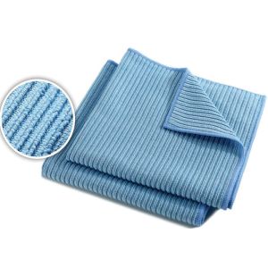 Buy cheap Blue Microfiber Cleaning Towels Superpol Structure Car Cleaning Cloth from wholesalers
