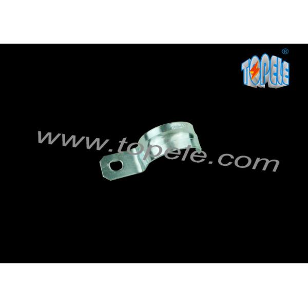 Quality Pre - Galvanized One Hole Strap EMT Conduit And Fittings Unthreaded for sale