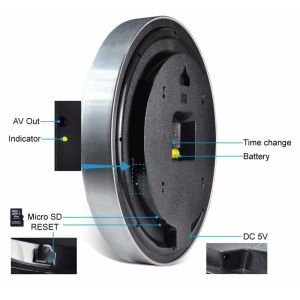 Spy Wall Clock Hidden Camera DVR Nanny Hidden Camera