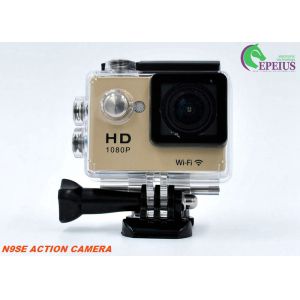 Buy cheap Multi Languages 1080p Hd Wifi Action Camera With Waterproof Case / Lithium Battery from wholesalers