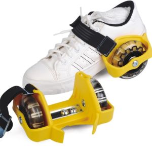 Buy cheap YOBANG yellow Kids Lighted Heel Skate Rollers Adjustable Two Wheels Skate Shoes from wholesalers