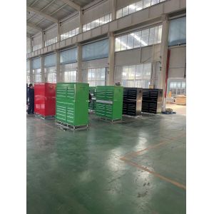 Powder Coat Steel Finish 19 Drawer 72" Heavy Duty Metal Tool Cabinet for