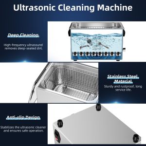 Buy cheap 22L Ultrasonic Cleaner for Auto Parts Machinery Tools and Precision Components with 600W Heater Degas/Semi Modes 30-Min Timer from wholesalers