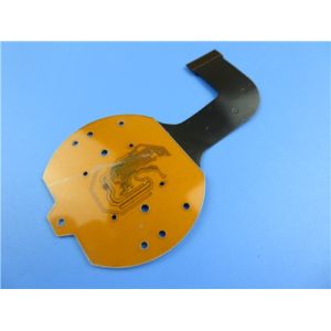 Buy cheap Double Layer Flexible Printed Circuit (FPC) With Black Coverlay and FR4 as Stiffener plus Gold Pads for Gigabyte Switch from wholesalers