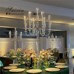 Buy cheap ZT-593 Luxury unique tall crystal candelabra wedding centerpieces from wholesalers