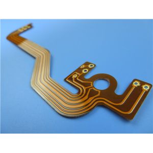 Buy cheap Dual Layer Flexible PCB Built On Polyimide with 2 oz Copper and Immersion Gold for Industrial Control from wholesalers