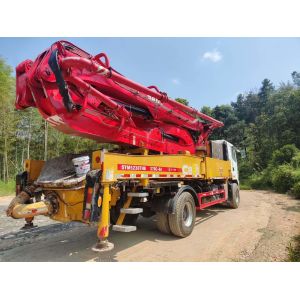 Buy cheap 37M Used Concrete Pump Truck with Vibrating Amplitude of 2.6mm and Flexible Operation from wholesalers