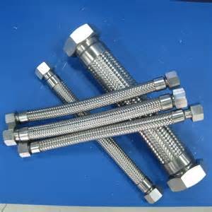 Buy cheap Construction Stainless Steel Single Wire Braided Pipe Corrugated Flexible Metal Hose With Fitting from wholesalers