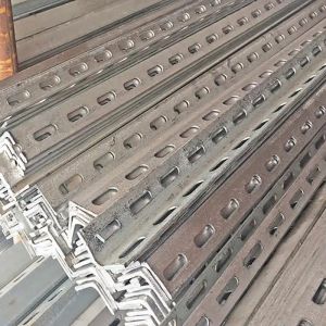 Buy cheap Pre Galvanized 30mm-100mm Metal Galvanized Steel Slotted Angle Shelving Upright Angle Bar  Easy Installation from wholesalers