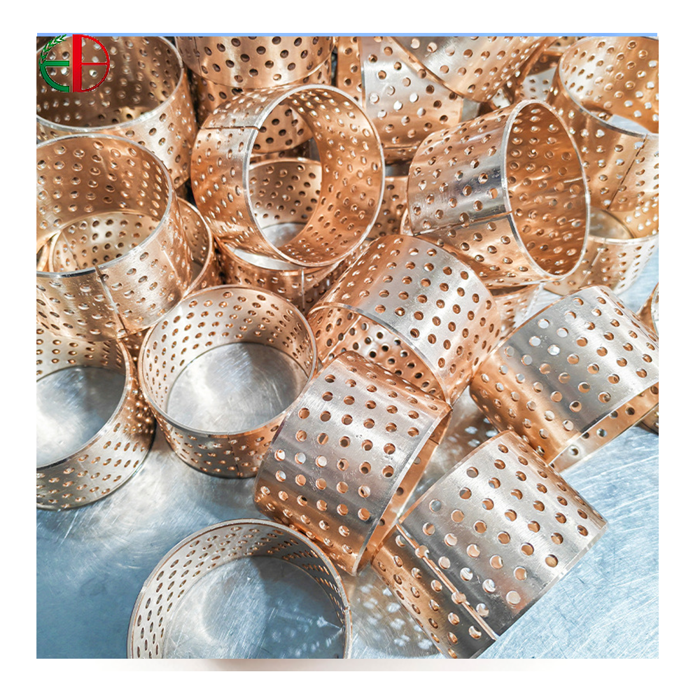 Heavy-duty bronze bushings for punching and forging presses are resistant to