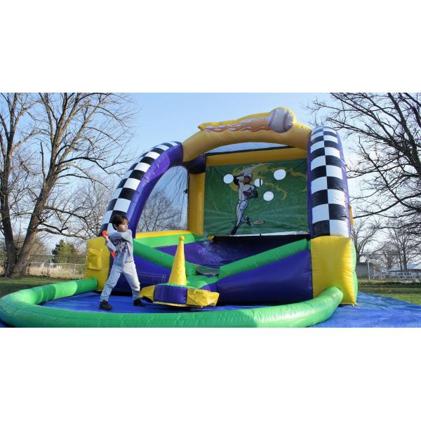 Outdoor Inflatable Baseball Batting Cage Batter Up Inflatable Baseball Target Shooting Games