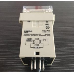 DH48S-2Z 12vdc 24vdc 220vac 380vac Digital Timer 6 time range adjustable 0.1s