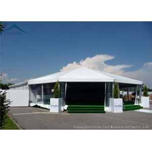 Multi-Sided White Width 10m Sunproof Marquee Tent PVC Fabric