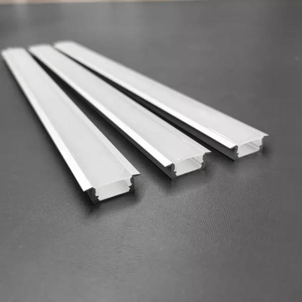 Quality W22mm*H13mm Recessed Led profile linear extrusion bars with PC Cover endcaps Aluminum Profiles for led strip light for sale