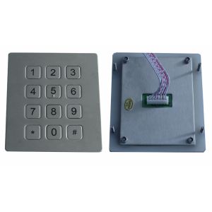 Buy cheap Dot matrix flexible programmble durable Metal Keypad , usb numeric keypads from wholesalers