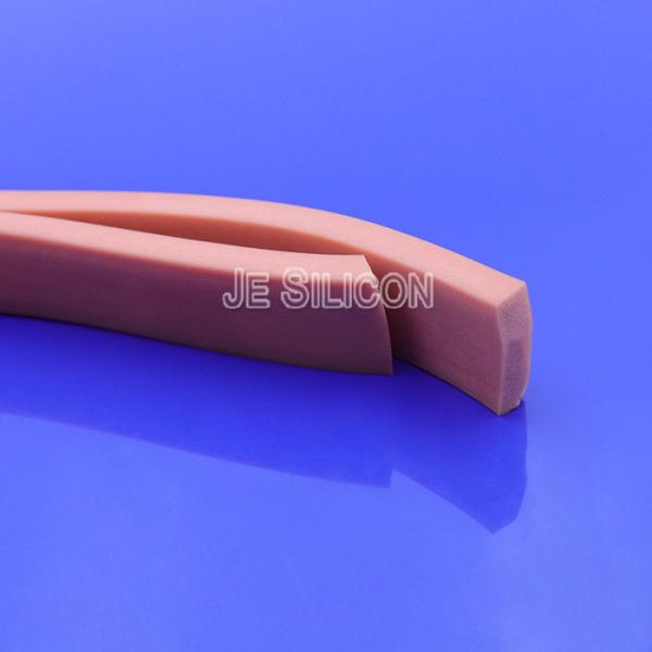 Quality Square Self Adhesive LFGB Silicone Sponge Rubber Strips for sale
