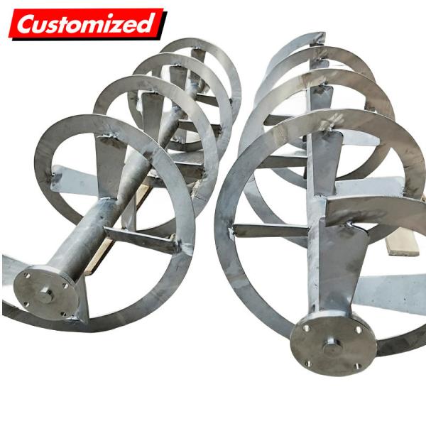 Quality Viscosity Impeller Helical Ribbon Agitator Customized Auger Screw For Machinery for sale