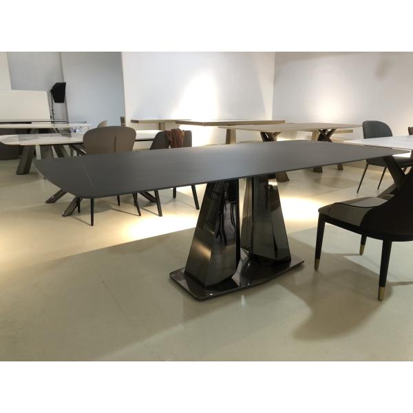 Modern Dining Room Furniture Black Marble Table Top Ceramic Dining Table Factory Hot Sell Luxury Home Furniture