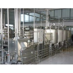 Food Sanitary Grade Milk Processing Line with PLC Control System and 380V/50Hz
