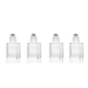 Buy cheap 6ml Refillable Empty Rollerball Containers , Lip Gloss Clear Oil Roller Ball Bottles from wholesalers