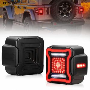 Buy cheap Jeep LED Tail Lights Fit Smoked Tail Lamp Brake Turn Signal Light Reverse Rear Back Light Assembly from wholesalers