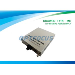 10 / 100M Single Mode To Multimode Fiber Optic Converter LFP Media Drawer Type