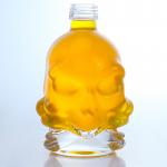 Buy cheap Decal Surface Skull Shape Glass Liquor Bottle for Whisky Vodka Brandy Aging Technique from wholesalers