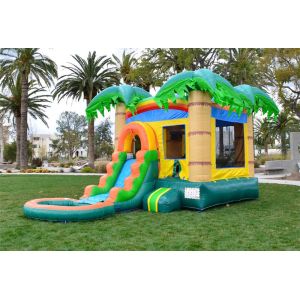 Buy cheap Inflatable Coconut Tree Water Slide Bounce House For Holiday Event from wholesalers