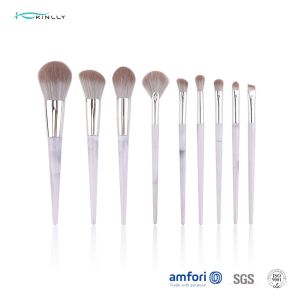 Buy cheap 9pcs Aluminium Ferrule Marble Makeup Brush Set from wholesalers