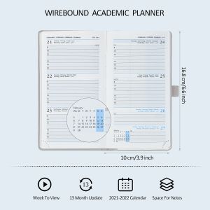 Buy cheap Light Pink Wirebound Hardcover Academic Planner With Hourly Schedule from wholesalers