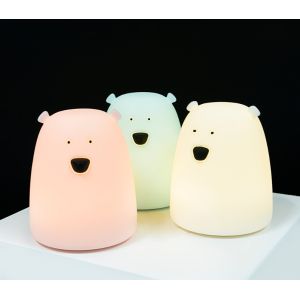 Buy cheap Silicone 5500K Bedroom LED Night Light , OEM Bear Bedside Lamp from wholesalers