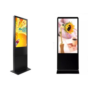Buy cheap Indoor Self Standing Advertising Board LCD Touch Screen Totem from wholesalers