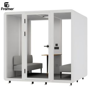 Buy cheap Customizable Soundproof Office Pod Modular Private Work Booth Adjustable product