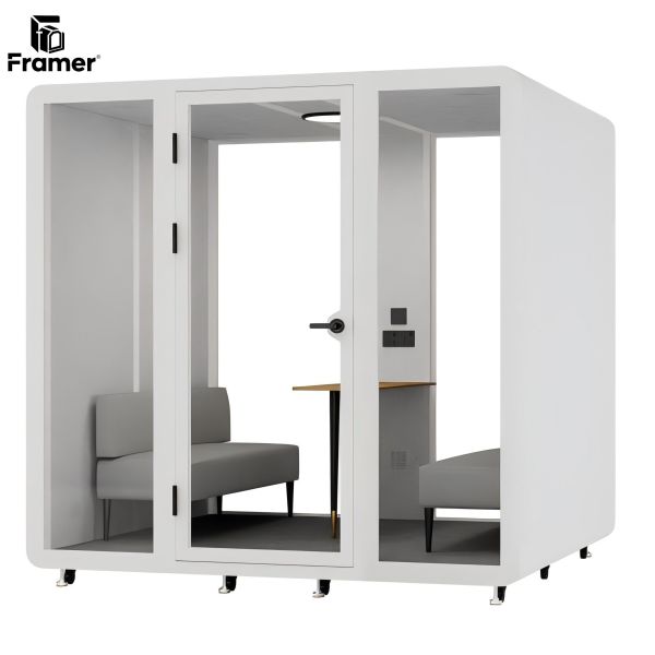 Quality Customizable Soundproof Office Pod Modular Private Work Booth Adjustable for sale