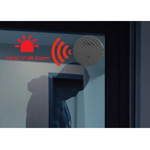 Buy cheap Loud 125dB Alarm and Vibration Sensors Low Battery Remind Glass Break Security Alarm Sensor from wholesalers