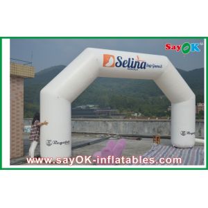 Buy cheap White 6 x 3M Inflatable Arch , Inflatable PVC Advertising Hotel Arch from wholesalers