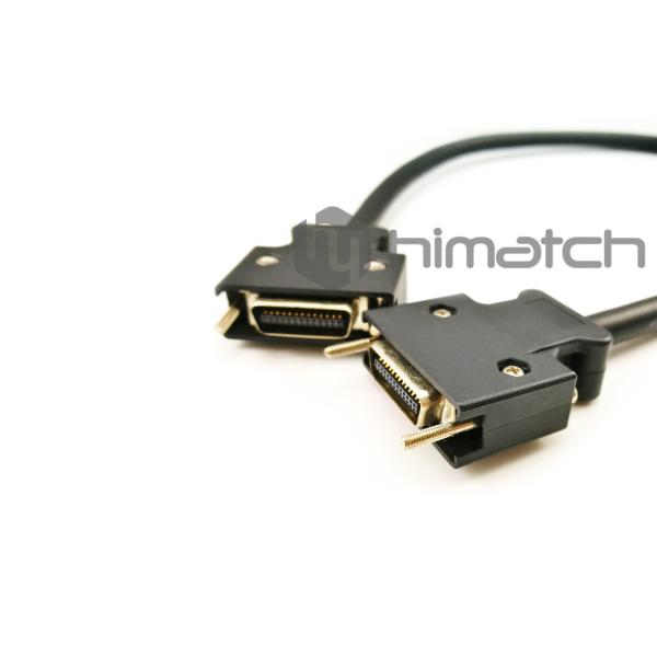 High Flex SCSI MDR 26pin to MDR 26pin Camera Link Cable with Screw Locking for Dynamic Application Millions Cycles