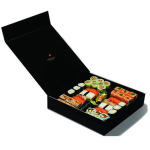 Buy cheap Magnetic Folding Closure Sushi Takeaway Box Custom Logo Food Grade from wholesalers