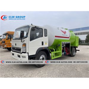 Buy cheap HOWO 8tons Propane Bobtail Truck LPG Tank Truck from wholesalers