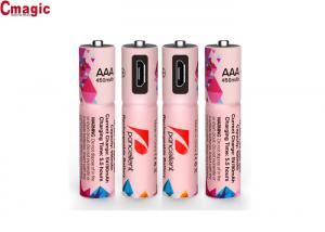 China New fashion Portable USB AAA Battery , Ni-MH Rechargeable Battery 450mAh on sale