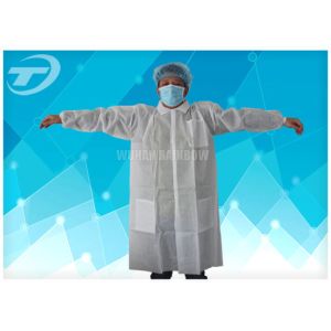 Buy cheap PP White Hospital Medical Disposable Lab caot / Disposable Protective coat from wholesalers