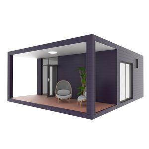 China One Bedroom Living Veranda Holiday Villa Flat Pack Container House Luxury Prefab Container House on sale