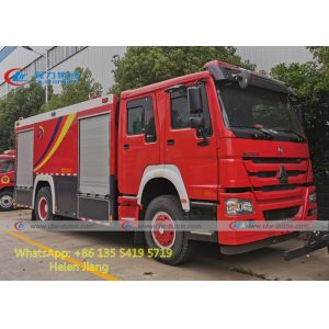 Buy cheap Sinotruk HOWO 4x2 6 Wheels 290HP RHD Fire Rescue Truck from wholesalers