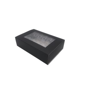Buy cheap Matt Lamination Disposable Macaron Box Sleeve Packaging With Plastic Insert from wholesalers