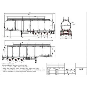 Buy cheap The latest process design of CIMC is a three-axis liquid medium semi-trailer made of high-strength steel. from wholesalers
