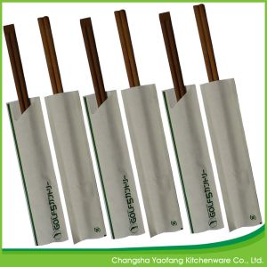 Buy cheap Bamboo 24cm Individually Wrapped Chopsticks Tensoge Carbonized Biodegradable from wholesalers