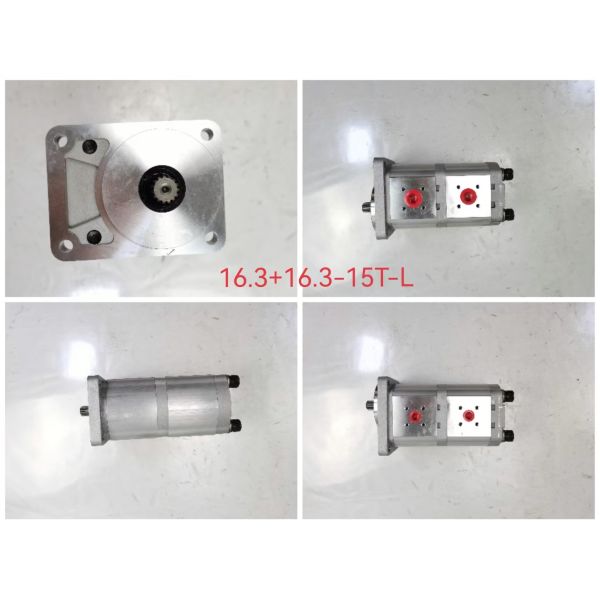 High Quality Hydraulic Gear Pump 16.3-C4-15T-L-36.5 Pump Iron and Aluminum alloy materials Range for Construction Machinery Factory Supply Hydraulic